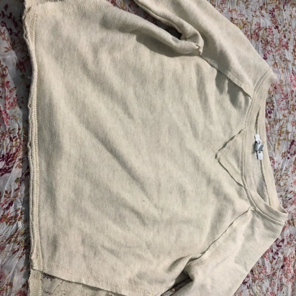 Cropped Long Sleeve Sweater